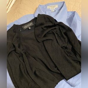 Anne Klein and Jones of New York Byron down shirt and sweater